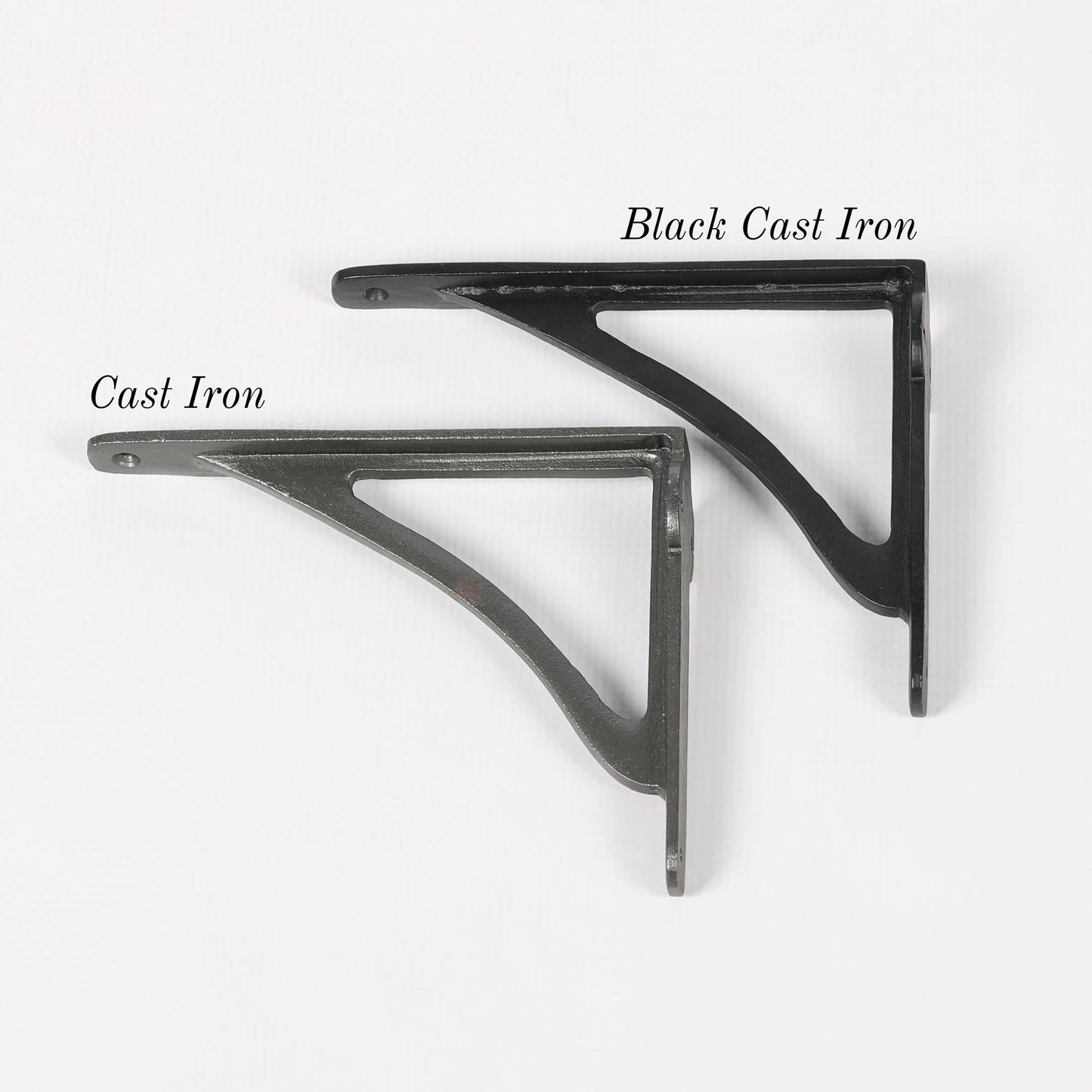 Black Finish Cast Iron Cistern Wall Shelf Bracket