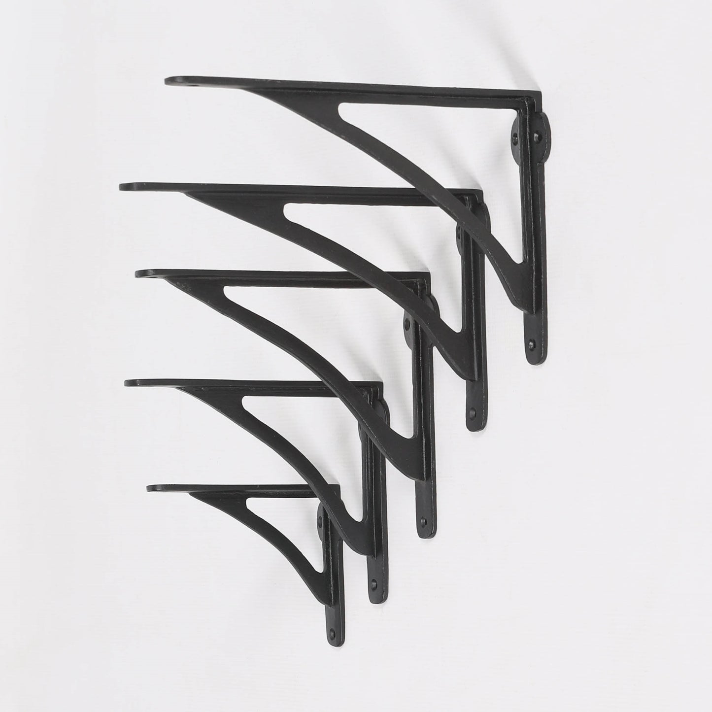 Black Finish Cast Iron Cistern Wall Shelf Bracket