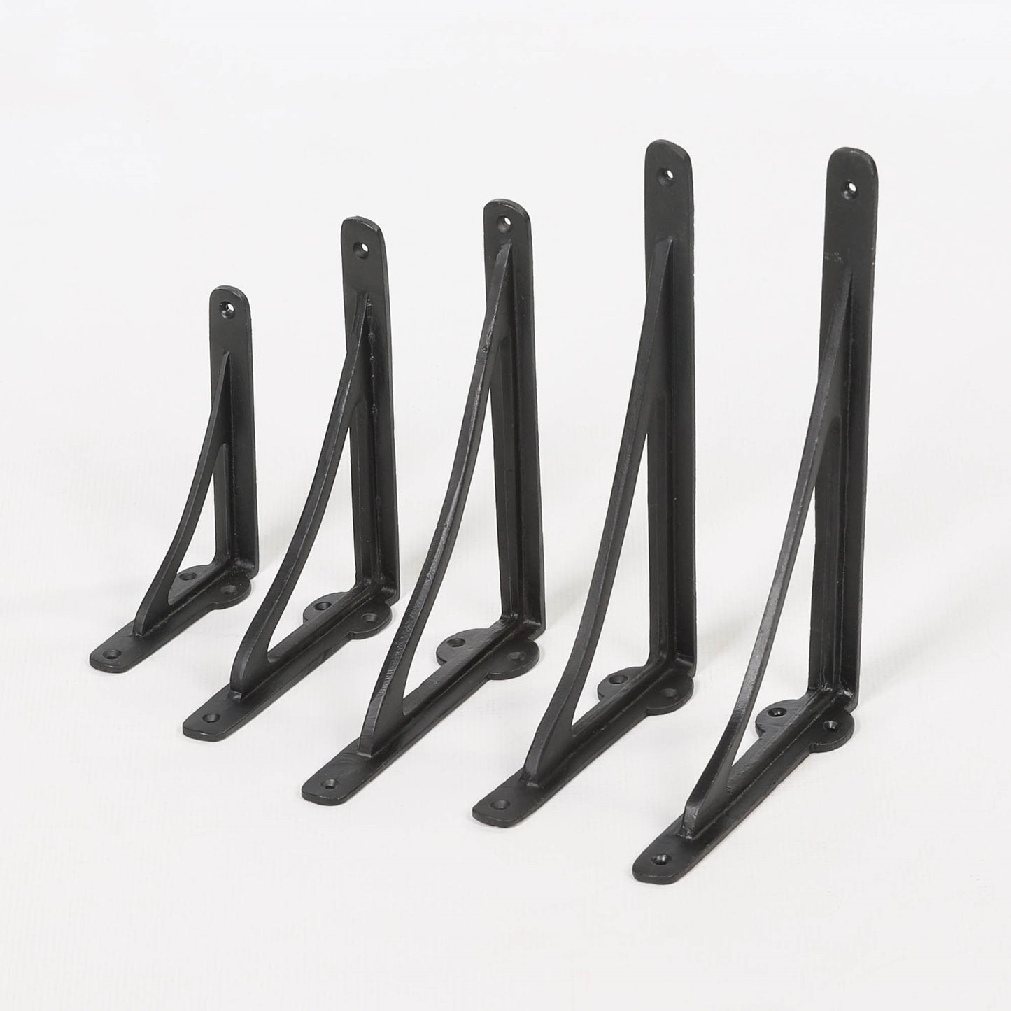 Black Finish Cast Iron Cistern Wall Shelf Bracket