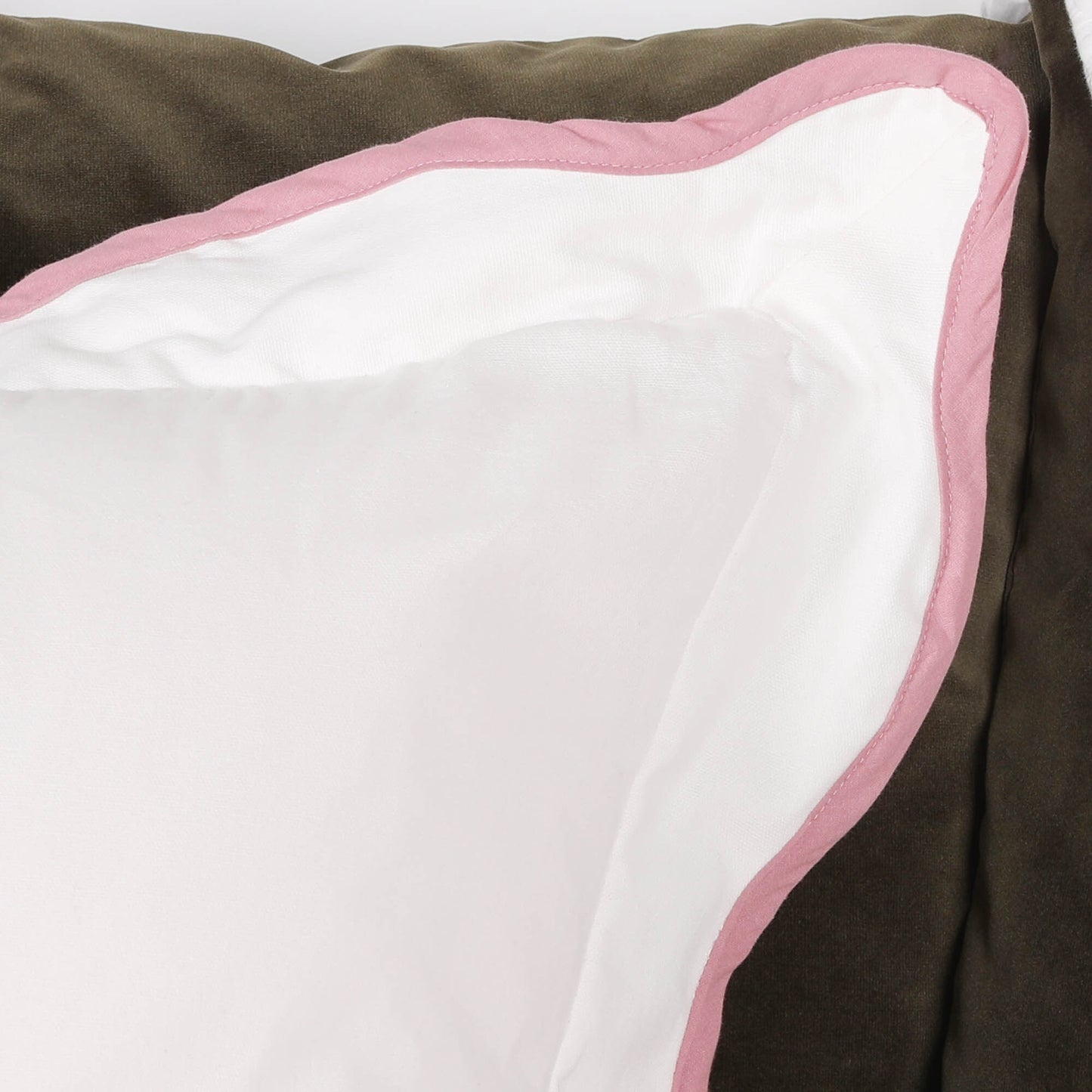 Pink Trim 55cm Cushion Cover