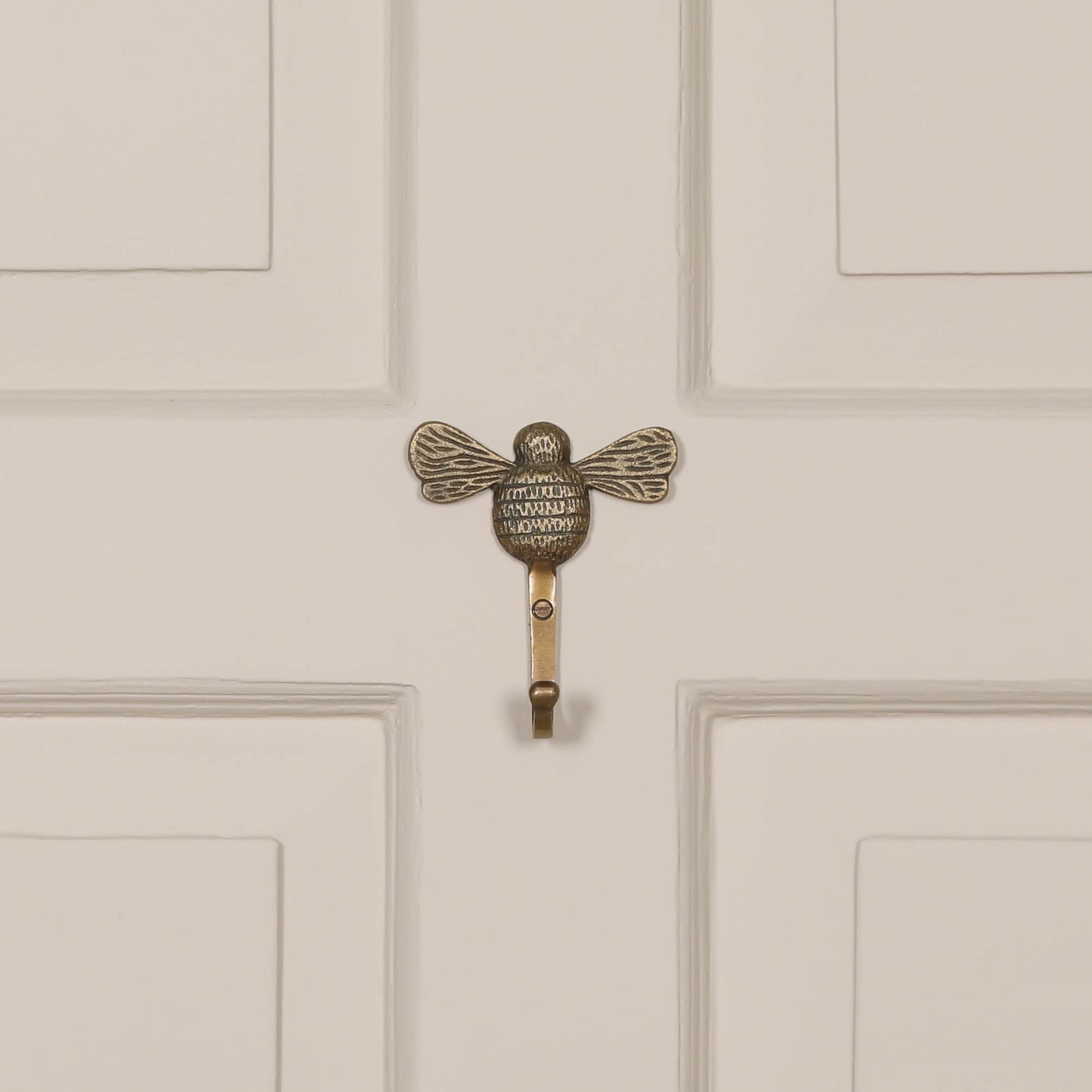 Brass Style Finish Wall Mounted Bumble Bee Coat Hook