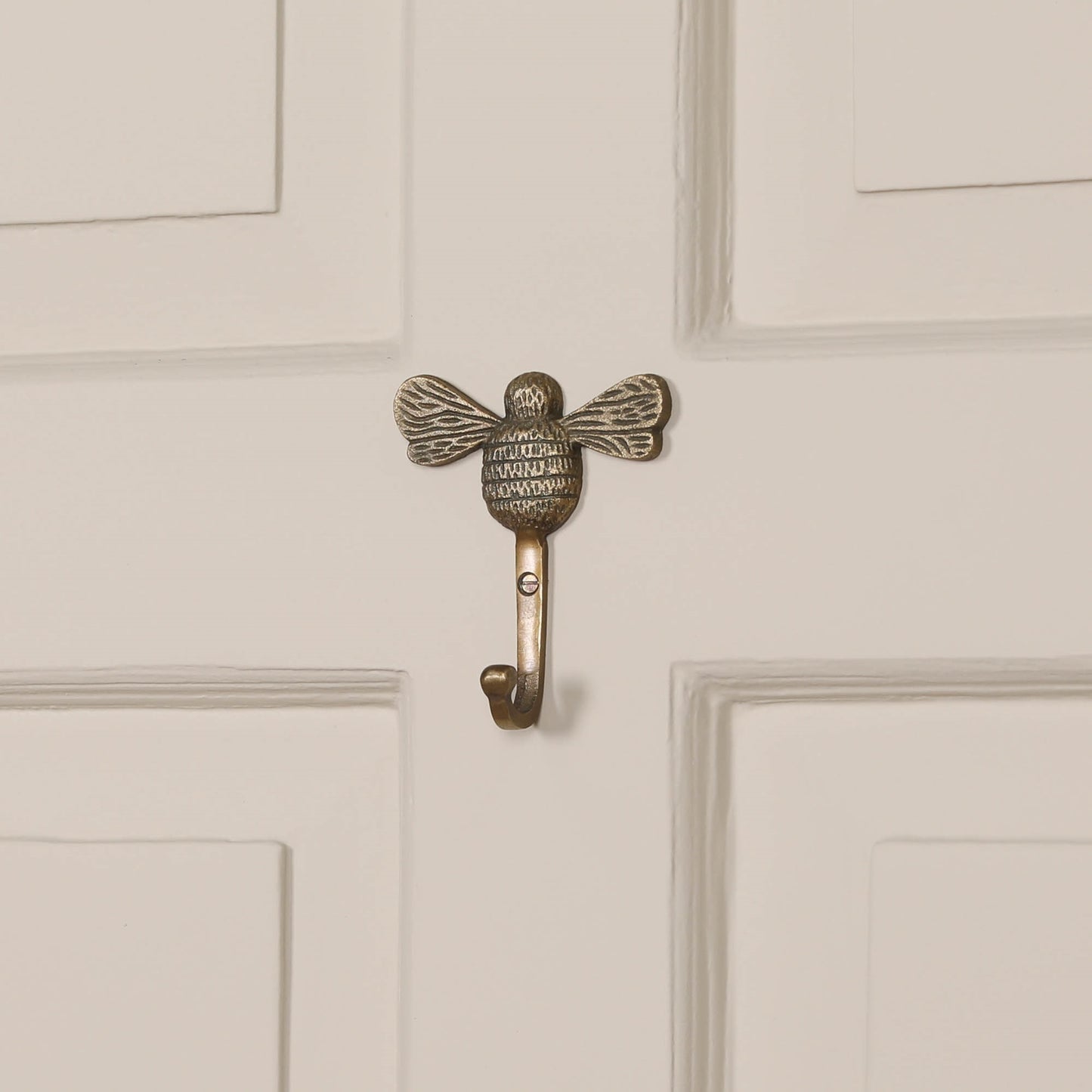 Brass Style Finish Wall Mounted Bumble Bee Coat Hook
