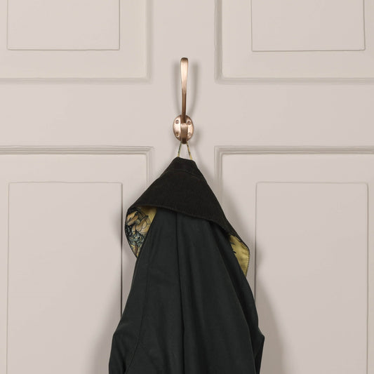 Classic Metal Antiqued Brass Wall Mounted Hook