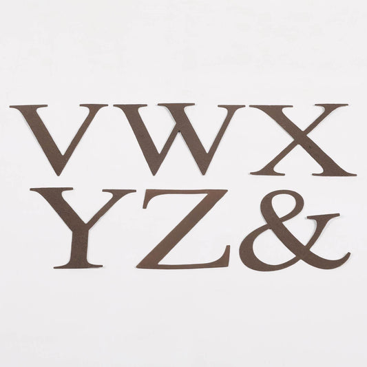 6″ Metal Iron Letters In Rustic Finish | Home And Garden Signs Decorations | 15cm Flat Rusty Metal Letter | Country Wedding Decor - Esmae & Rose