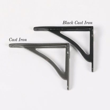 Black Finish Cast Iron Cistern Wall Shelf Bracket