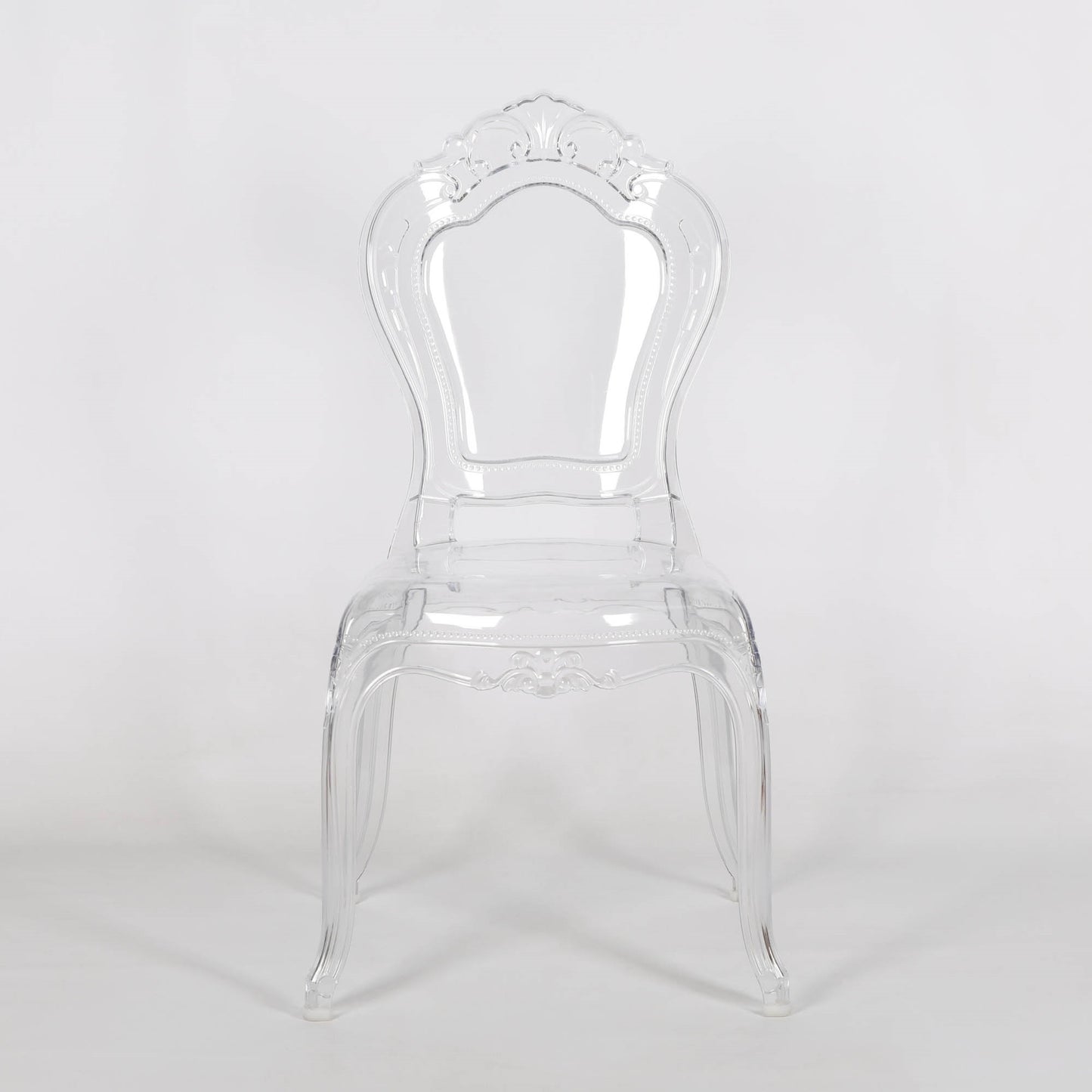 French Style Clear Ghost Transparent Contemporary Chair
