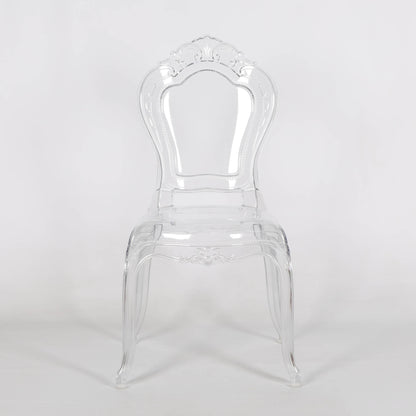 French Style Clear Ghost Transparent Contemporary Chair