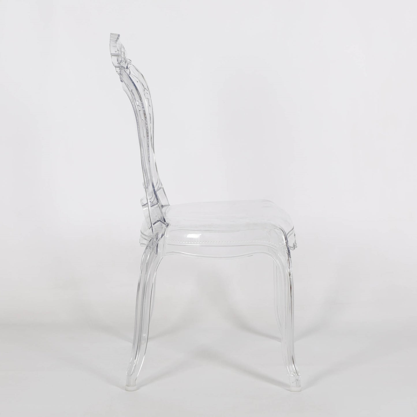 French Style Clear Ghost Transparent Contemporary Chair