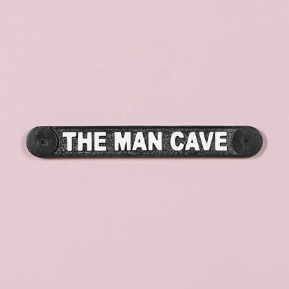 Man Cave Door Wall Sign Plaque Shed Garage Vintage Cast Metal Dad Birthday Gift