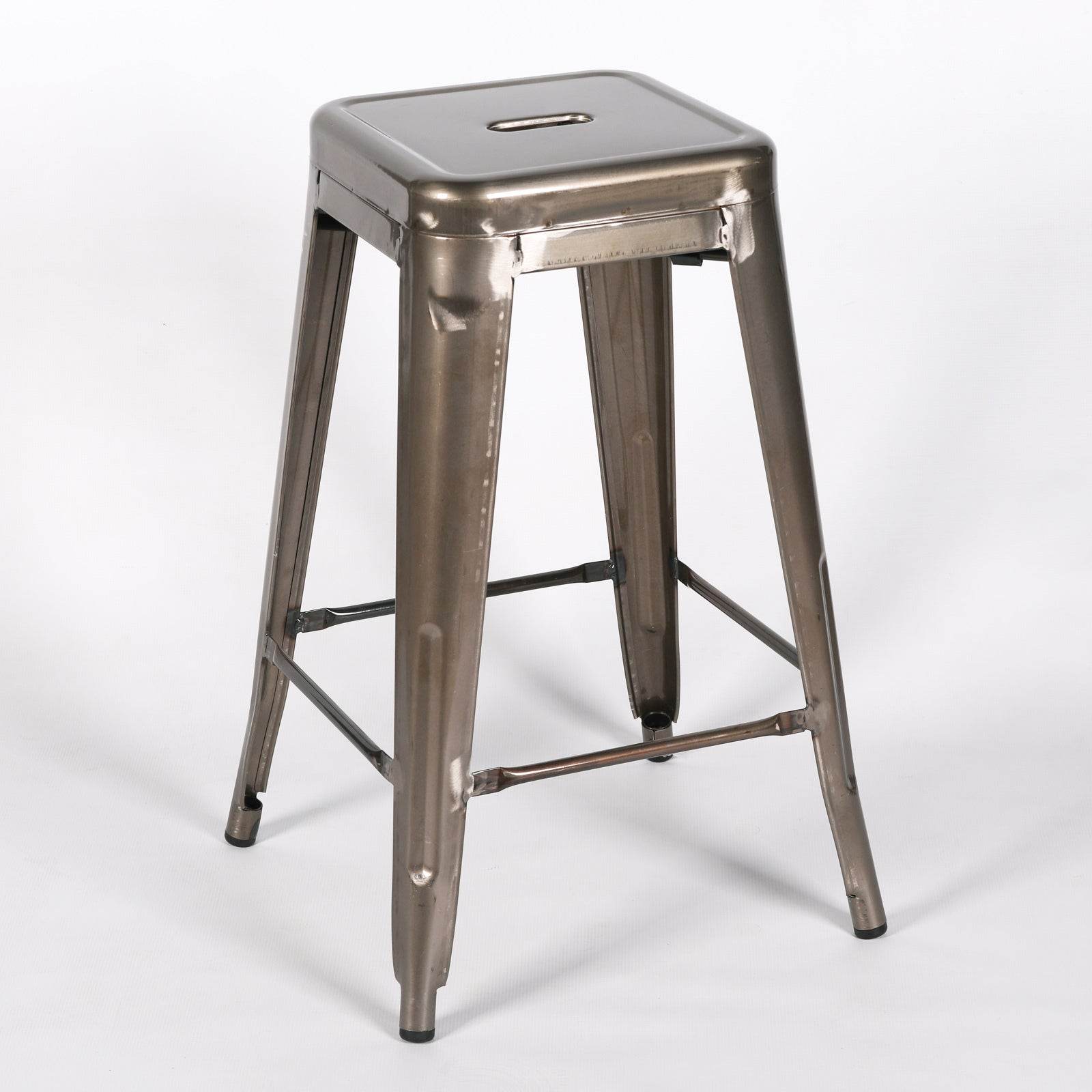 Industrial Style Steel Stackable Metal Bar Stool - Esmae & Rose