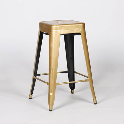 Vintage Copper Finish Medium Stackable Bar Stool - Esmae & Rose