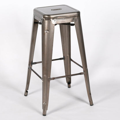 Industrial Style Steel Stackable Metal Bar Stool - Esmae & Rose