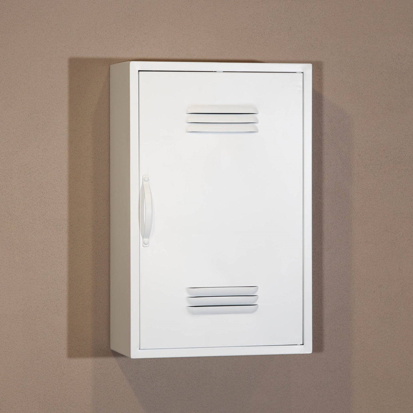 Industrial Metal Locker Wall Mount Cabinet Storage Cupboard Reversible Door