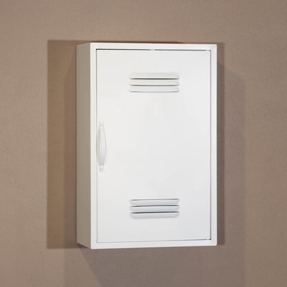 Industrial Metal Locker Wall Mount Cabinet Storage Cupboard Reversible Door