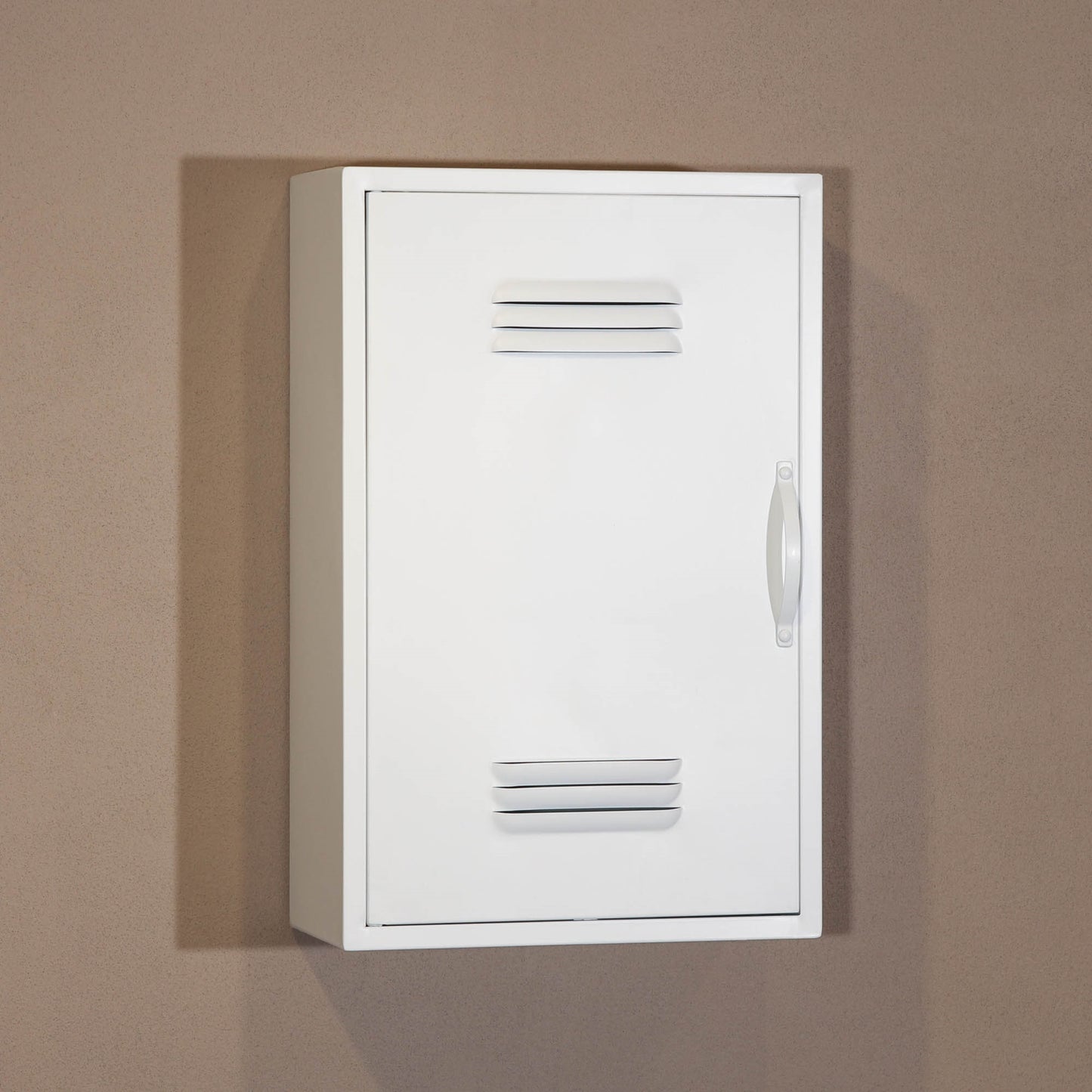 Industrial Metal Locker Wall Mount Cabinet Storage Cupboard Reversible Door