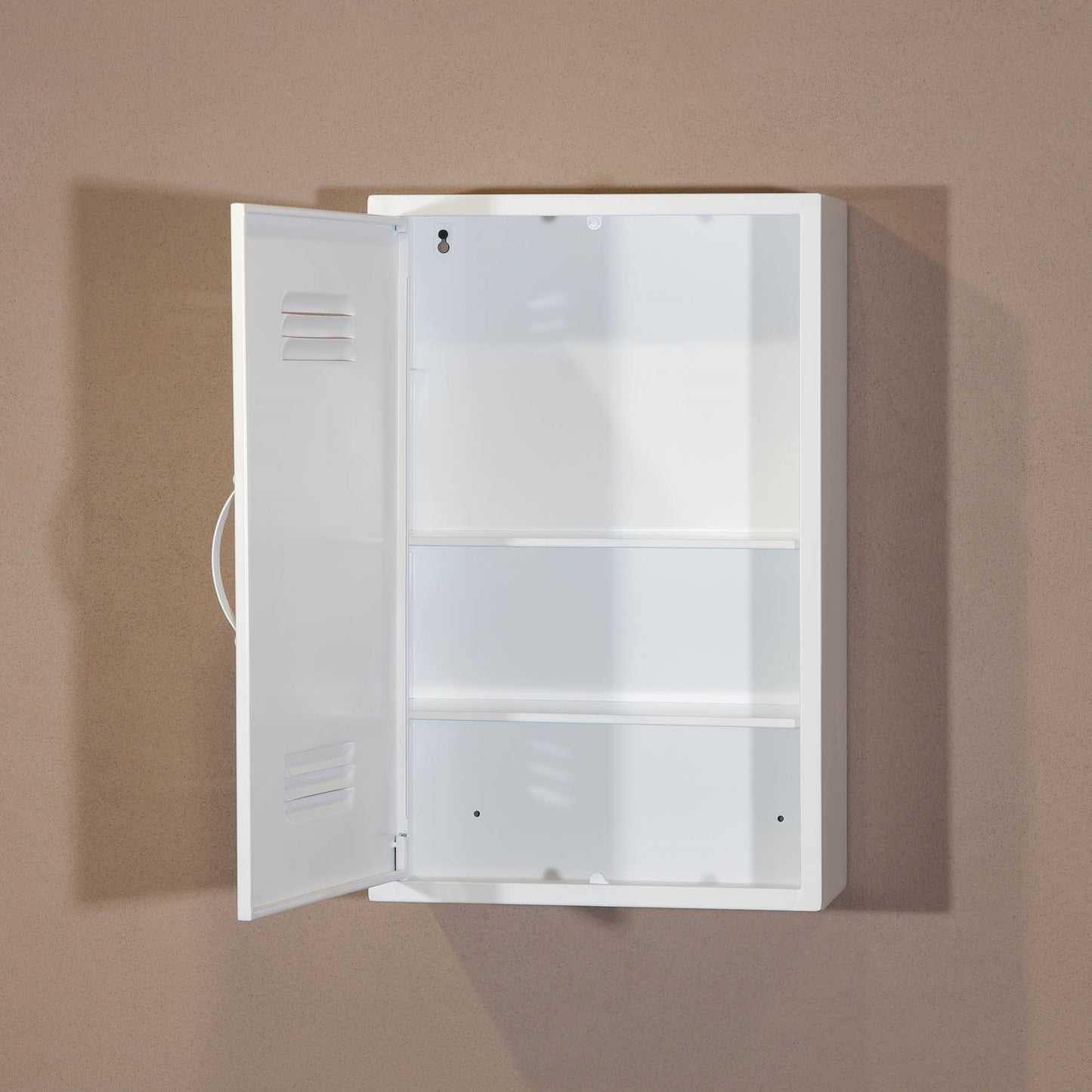 Industrial Metal Locker Wall Mount Cabinet Storage Cupboard Reversible Door