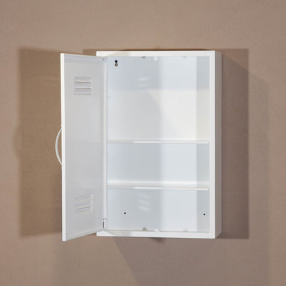 Industrial Metal Locker Wall Mount Cabinet Storage Cupboard Reversible Door