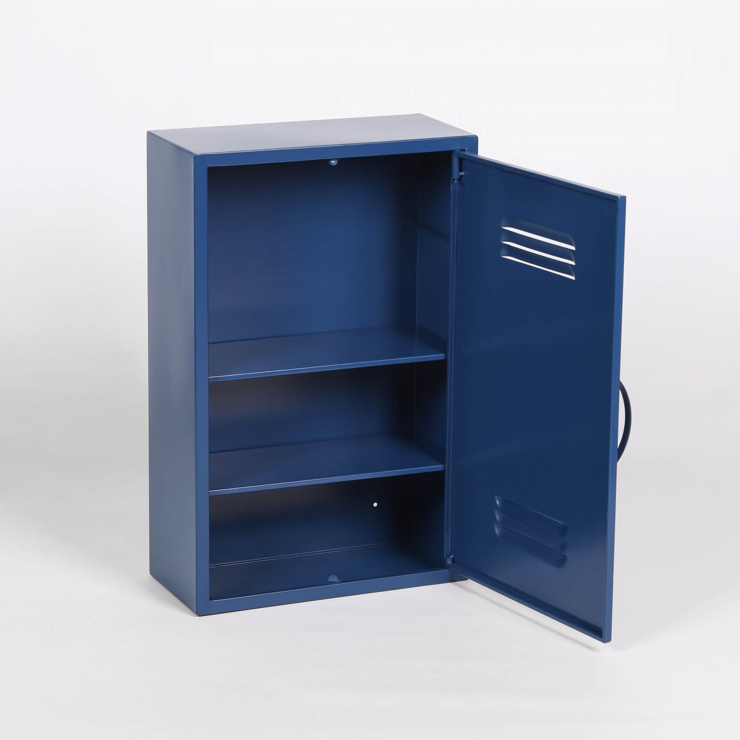 Industrial Metal Locker Wall Mount Cabinet Storage Cupboard Reversible Door