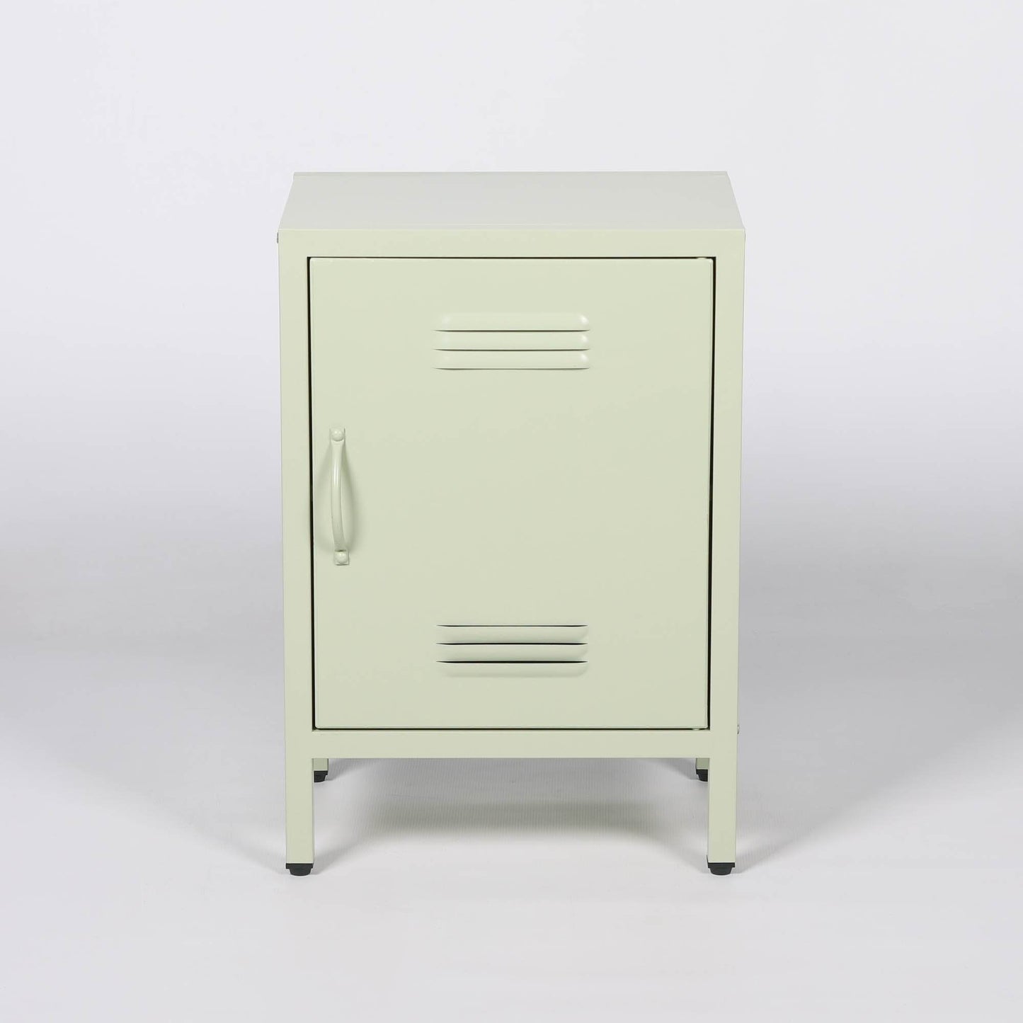 Industrial Metal Locker Storage Bedside Light Green Cupboard - Esmae & Rose