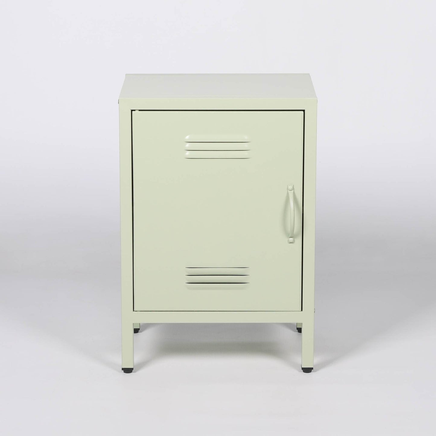 Industrial Metal Locker Storage Bedside Light Green Cupboard - Esmae & Rose