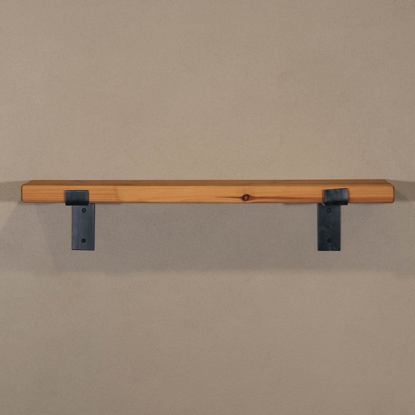 Rustic Wooden Wall Shelf Industrial Wood Iron Metal Scaffold Board Style Shelves