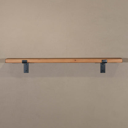 Rustic Wooden Wall Shelf Industrial Wood Iron Metal Scaffold Board Style Shelves