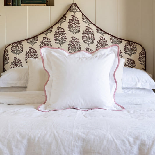 Pink Trim 55cm Cushion Cover