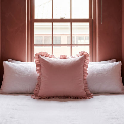 Pink Frill 45cm Cushion Cover