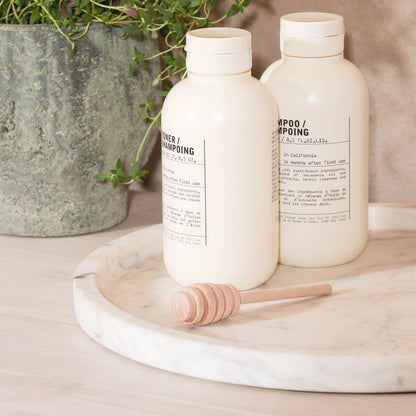 Natural Veined 30cm Round Hand-Finished White Marble Decorative Tray