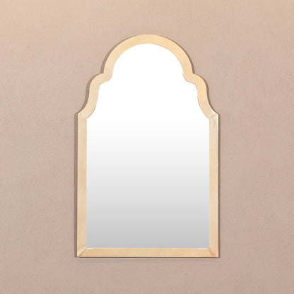 Arched Moroccan Metal Gold Frame 60cm Wall Mirror