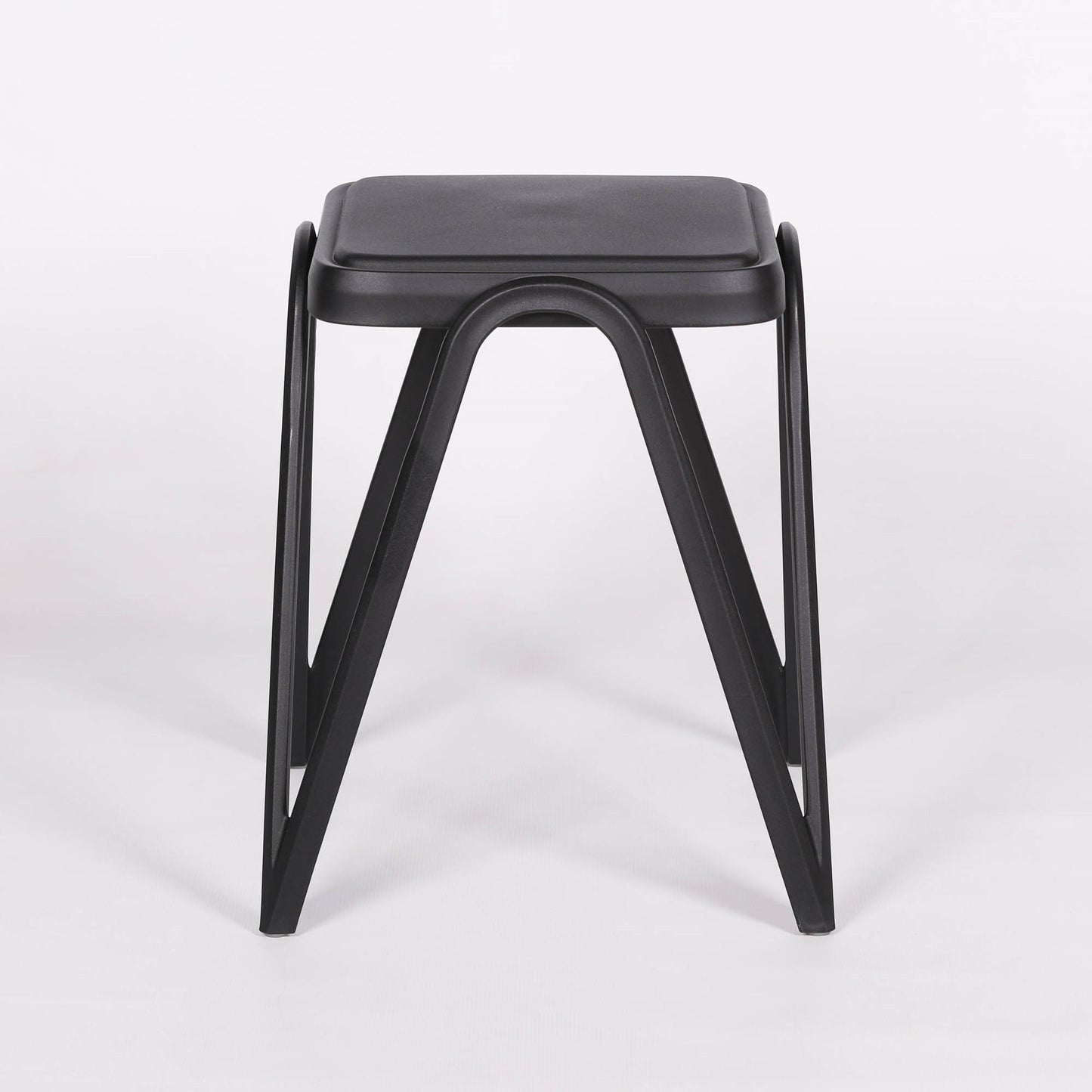 Terrace Black Low-Profile Garden Seat Accent Stool & Side Table