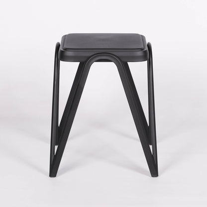 Terrace Black Low-Profile Garden Seat Accent Stool & Side Table