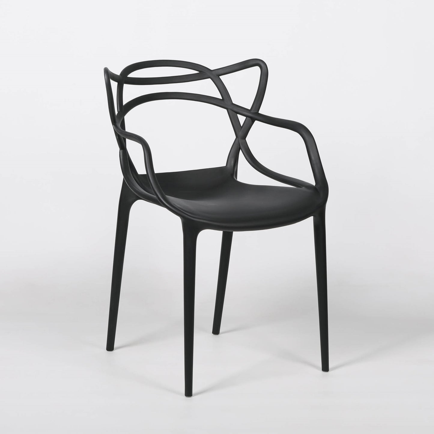 Masters Inspired Moulded Black Dining Chair