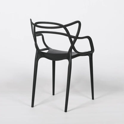 Masters Inspired Moulded Black Dining Chair