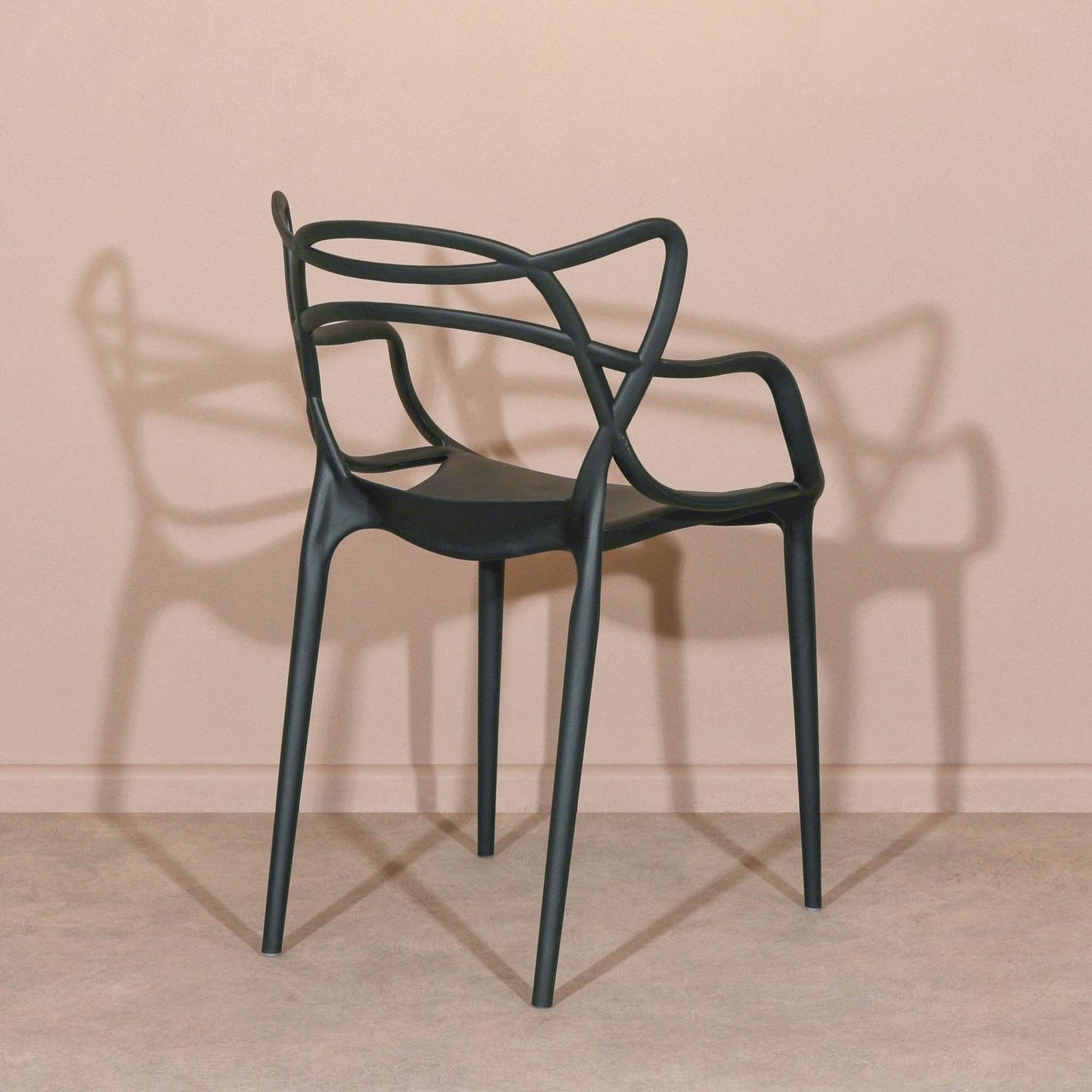 Masters Inspired Moulded Black Dining Chair - Esmae & Rose