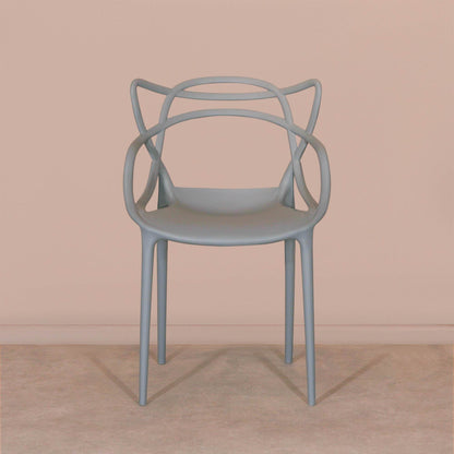 Masters Inspired Moulded Grey Dining Chair - Esmae & Rose