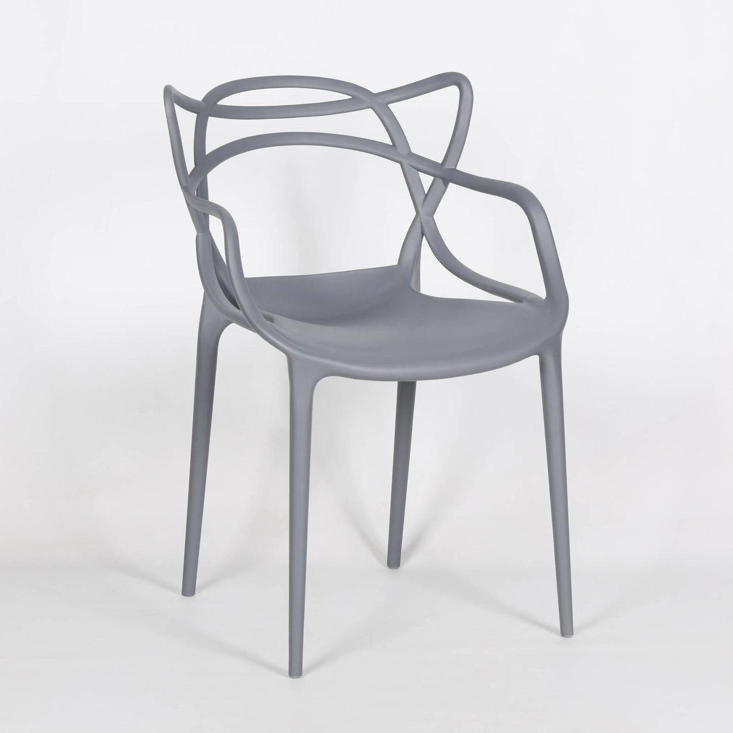 Masters Inspired Moulded Grey Dining Chair