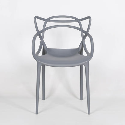 Masters Inspired Moulded Grey Dining Chair