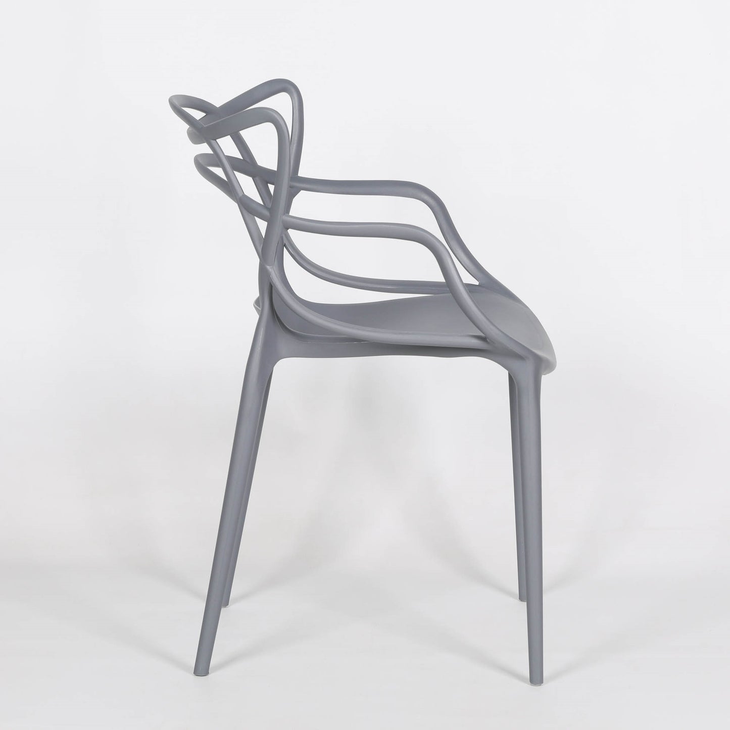 Masters Inspired Moulded Grey Dining Chair