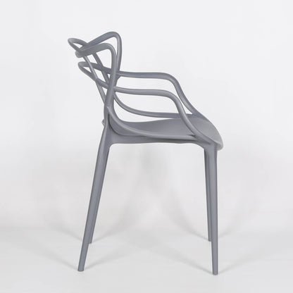 Masters Inspired Moulded Grey Dining Chair