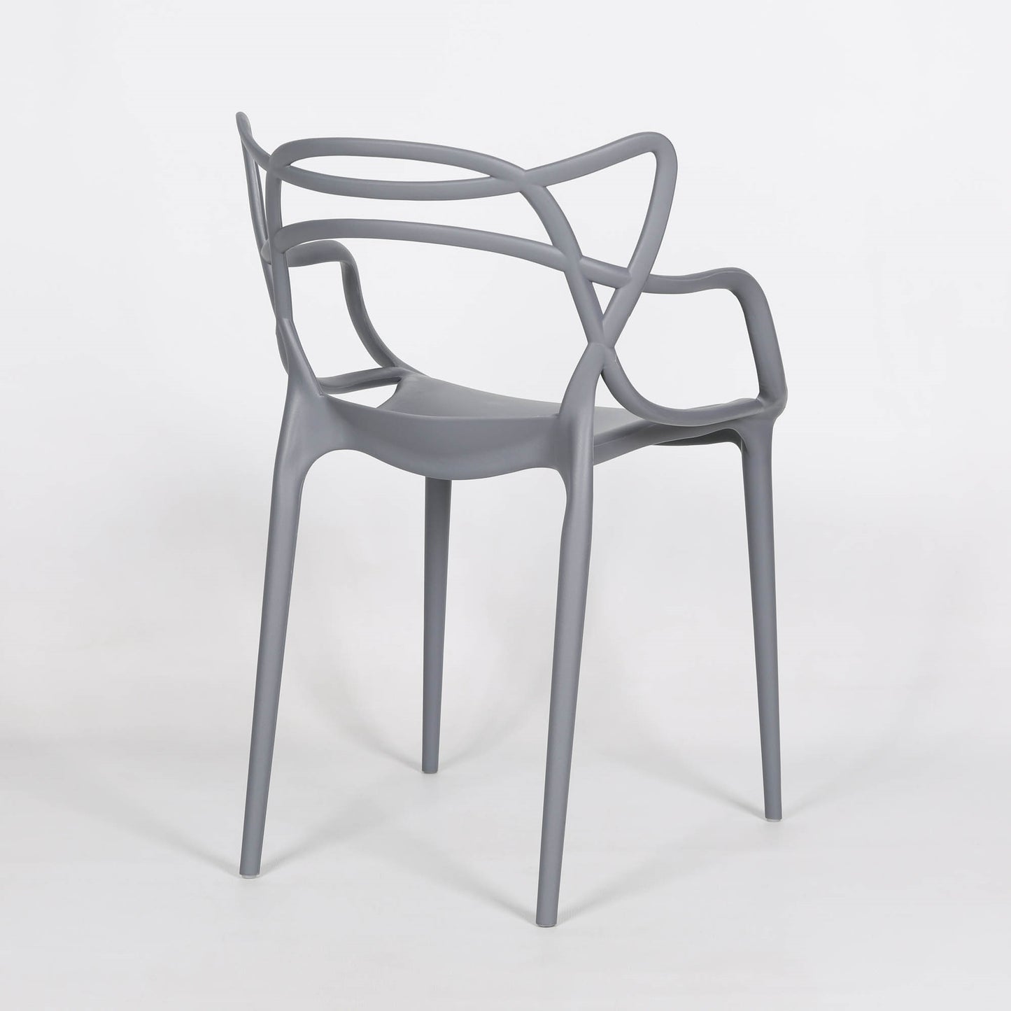 Masters Inspired Moulded Grey Dining Chair