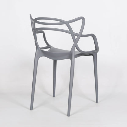 Masters Inspired Moulded Grey Dining Chair