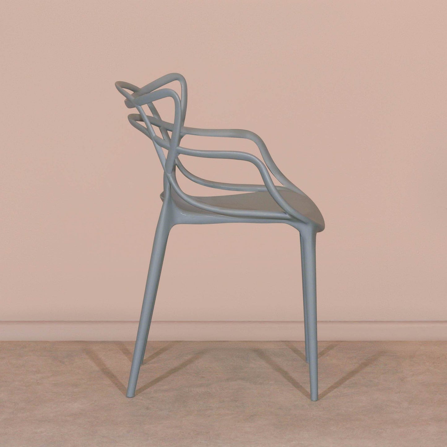 Masters Inspired Moulded Grey Dining Chair - Esmae & Rose