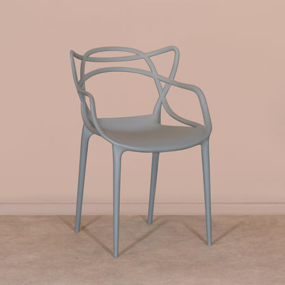 Masters Inspired Moulded Grey Dining Chair