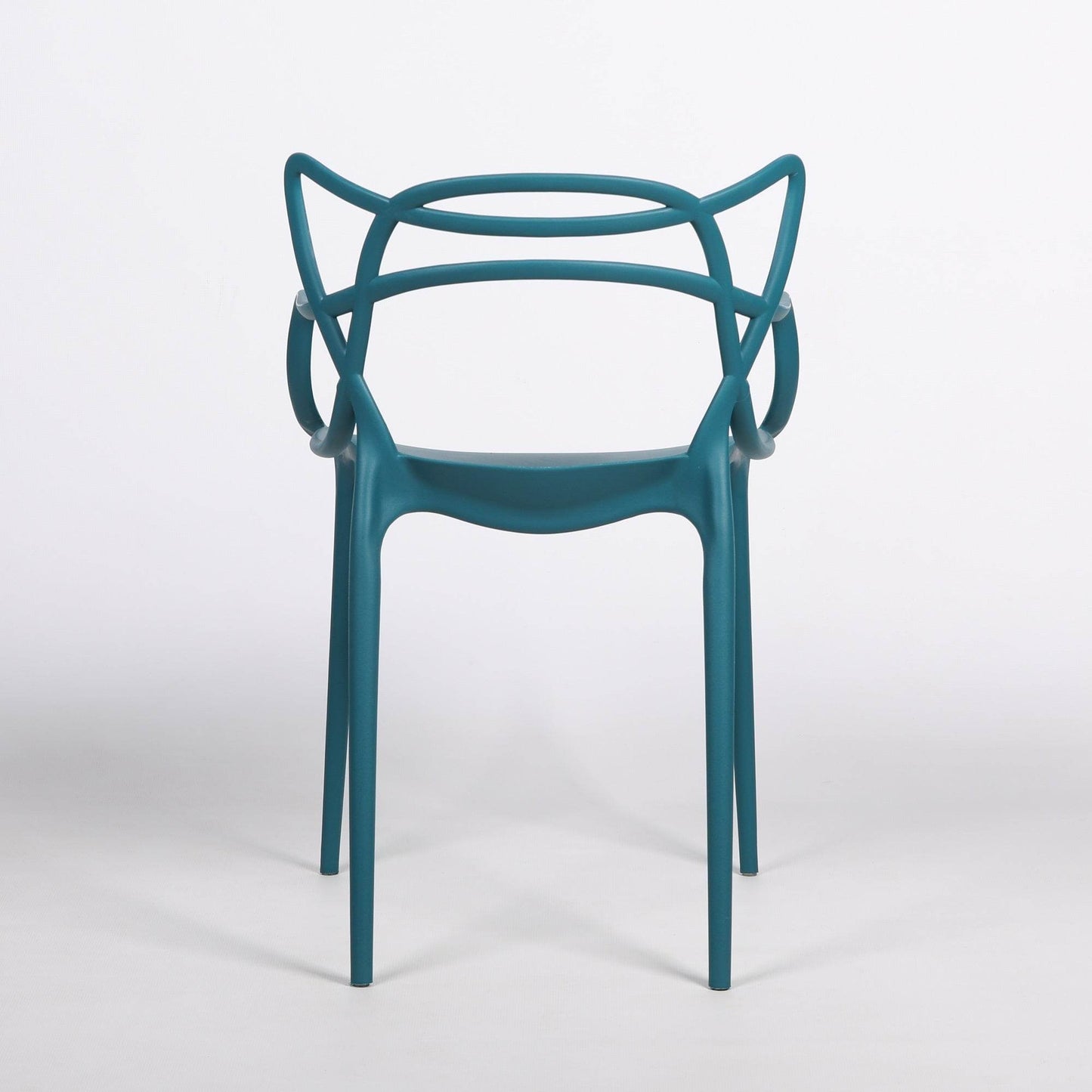 Masters Inspired Moulded Blue Dining Chair - Esmae & Rose