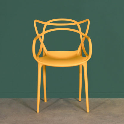 Masters Inspired Modern Yellow Stackable Dining Chair - Esmae & Rose