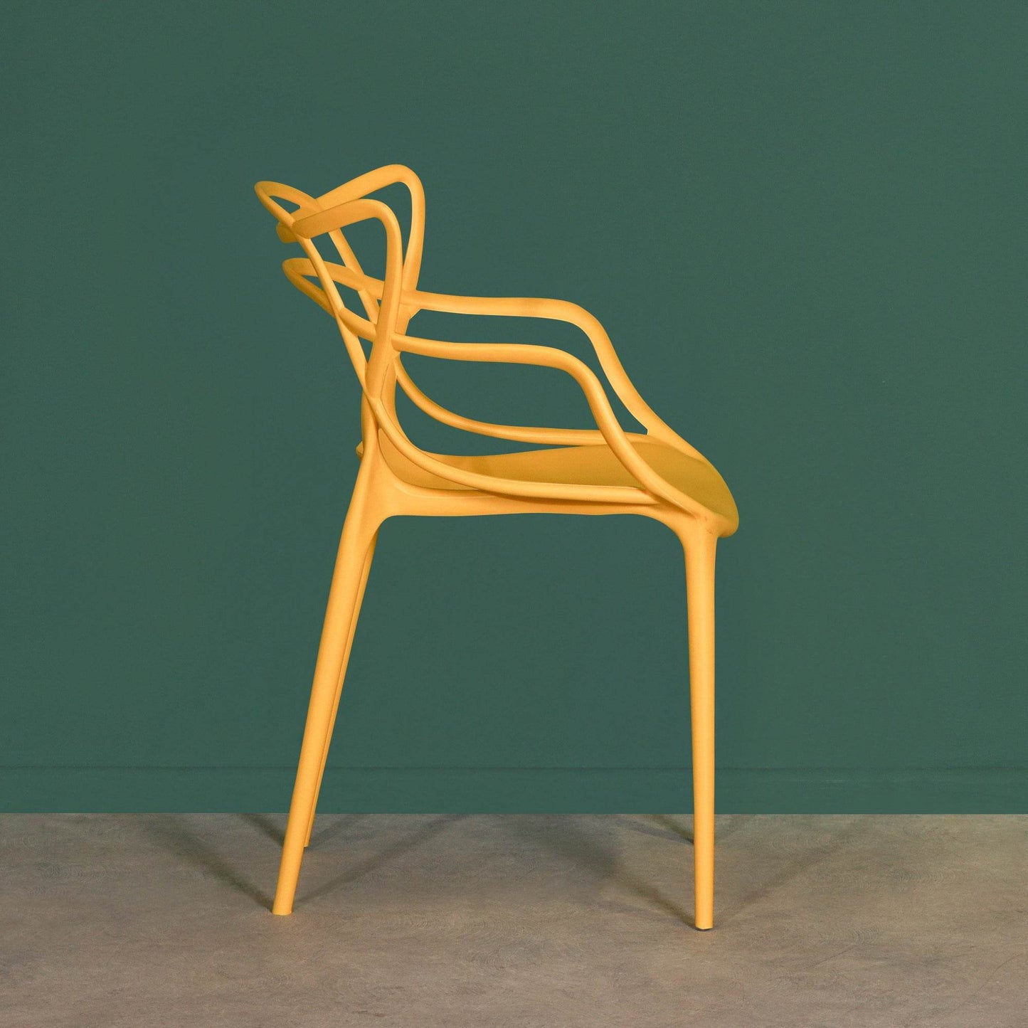 Masters Inspired Modern Yellow Stackable Dining Chair - Esmae & Rose