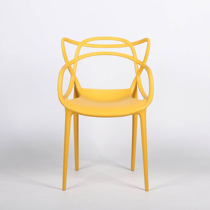 Masters Inspired Modern Yellow Stackable Dining Chair - Esmae & Rose