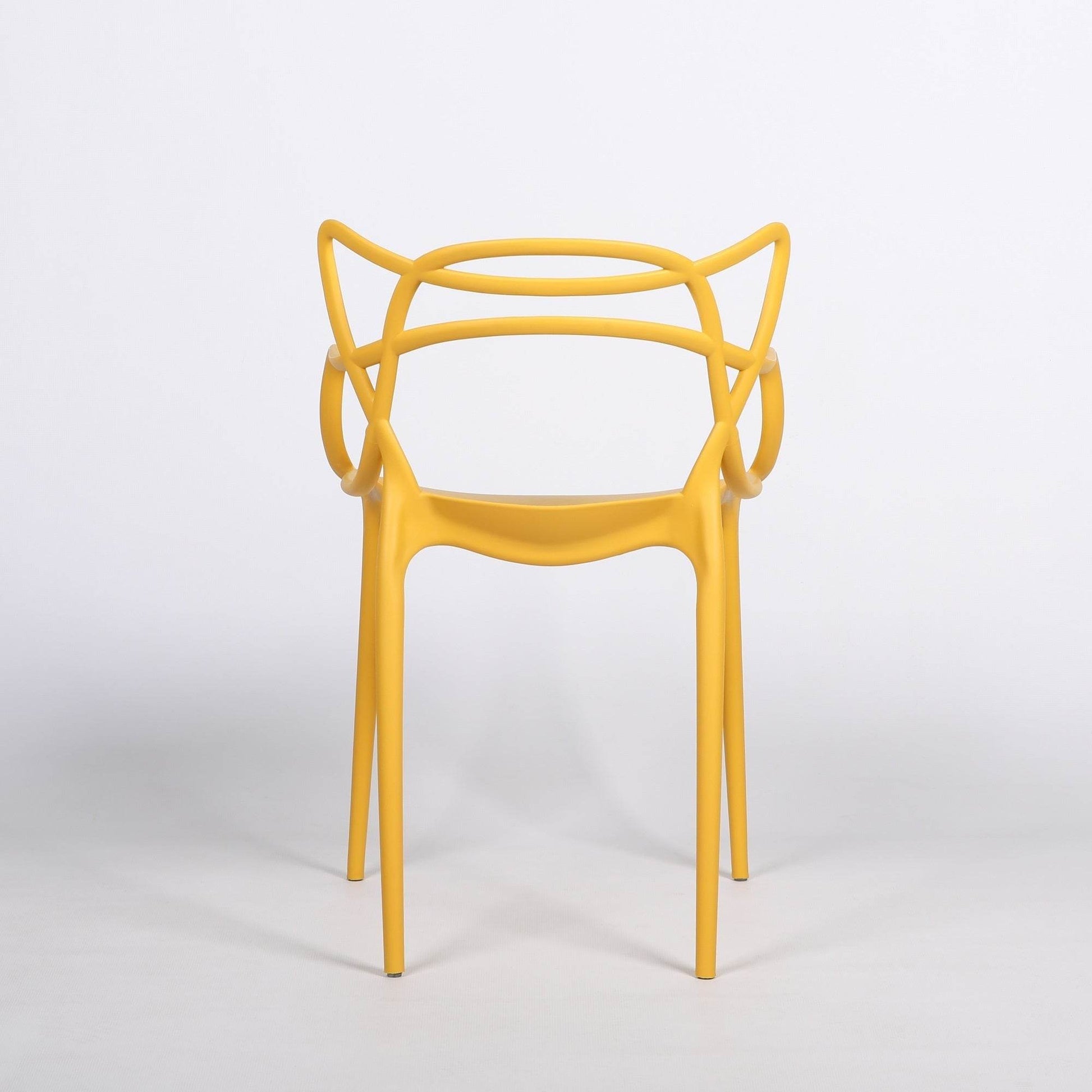 Masters Inspired Modern Yellow Stackable Dining Chair - Esmae & Rose