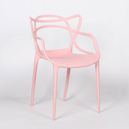 Masters Inspired Moulded Pink Dining Chair - Esmae & Rose